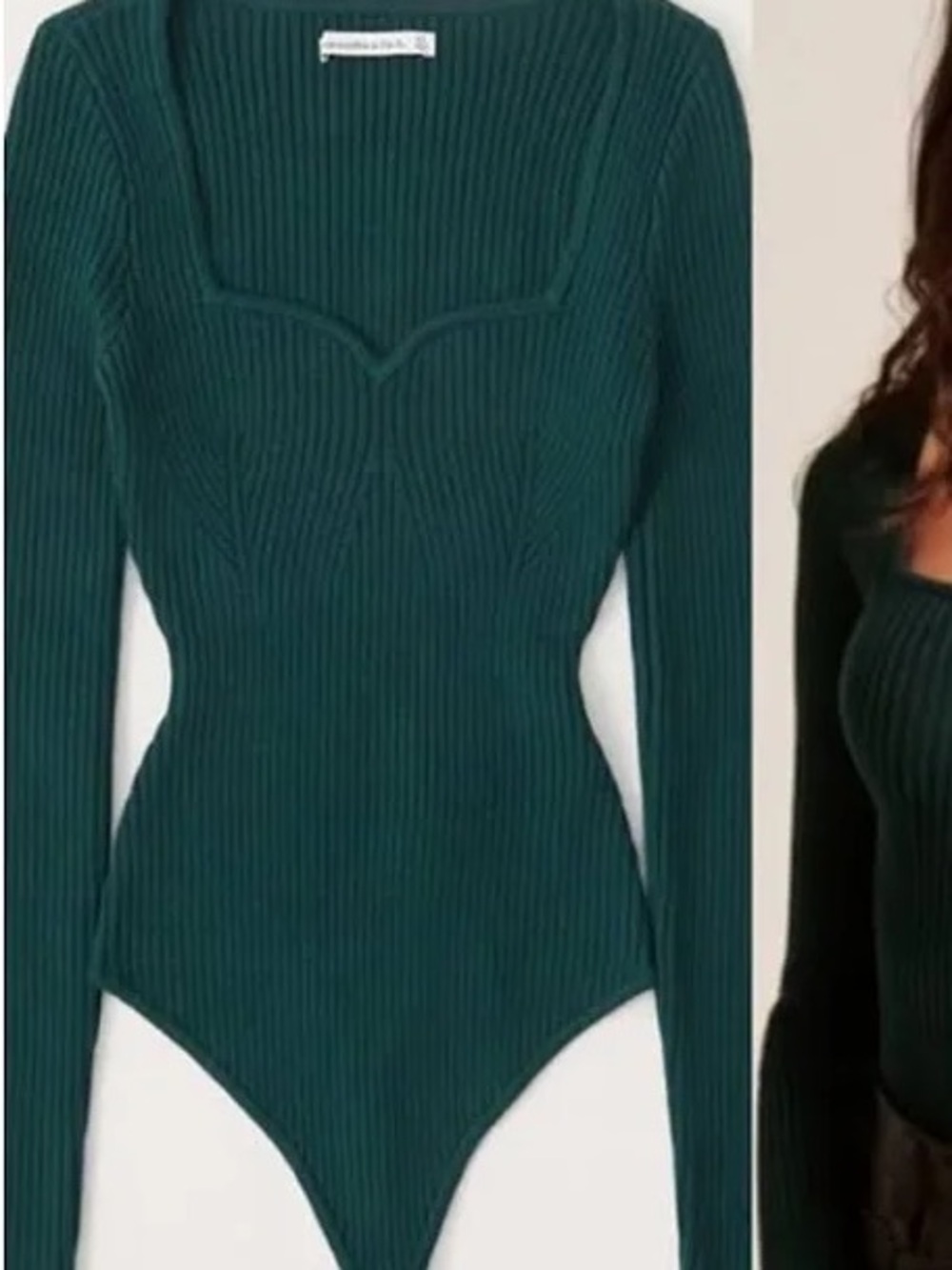 Abercrombie & Fitch Sweetheart Sweater Bodysuit